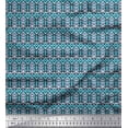 thumbnail image 1 of Soimoi Polyester Crepe Fabric Geometric Ethnic Printed Craft Fabric by The Yard 52 Inch Wide, 1 of 3
