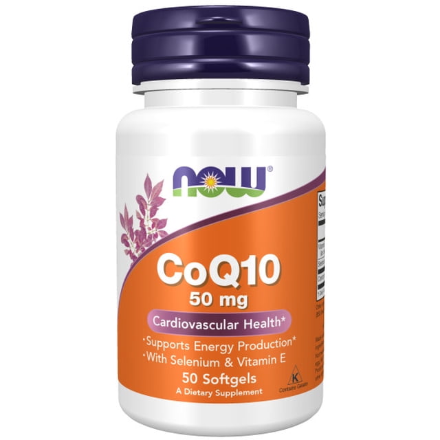 Now Foods | CoQ10 50 mg (50 Caps), Suplemento para el Apoyo de Producción de Energía