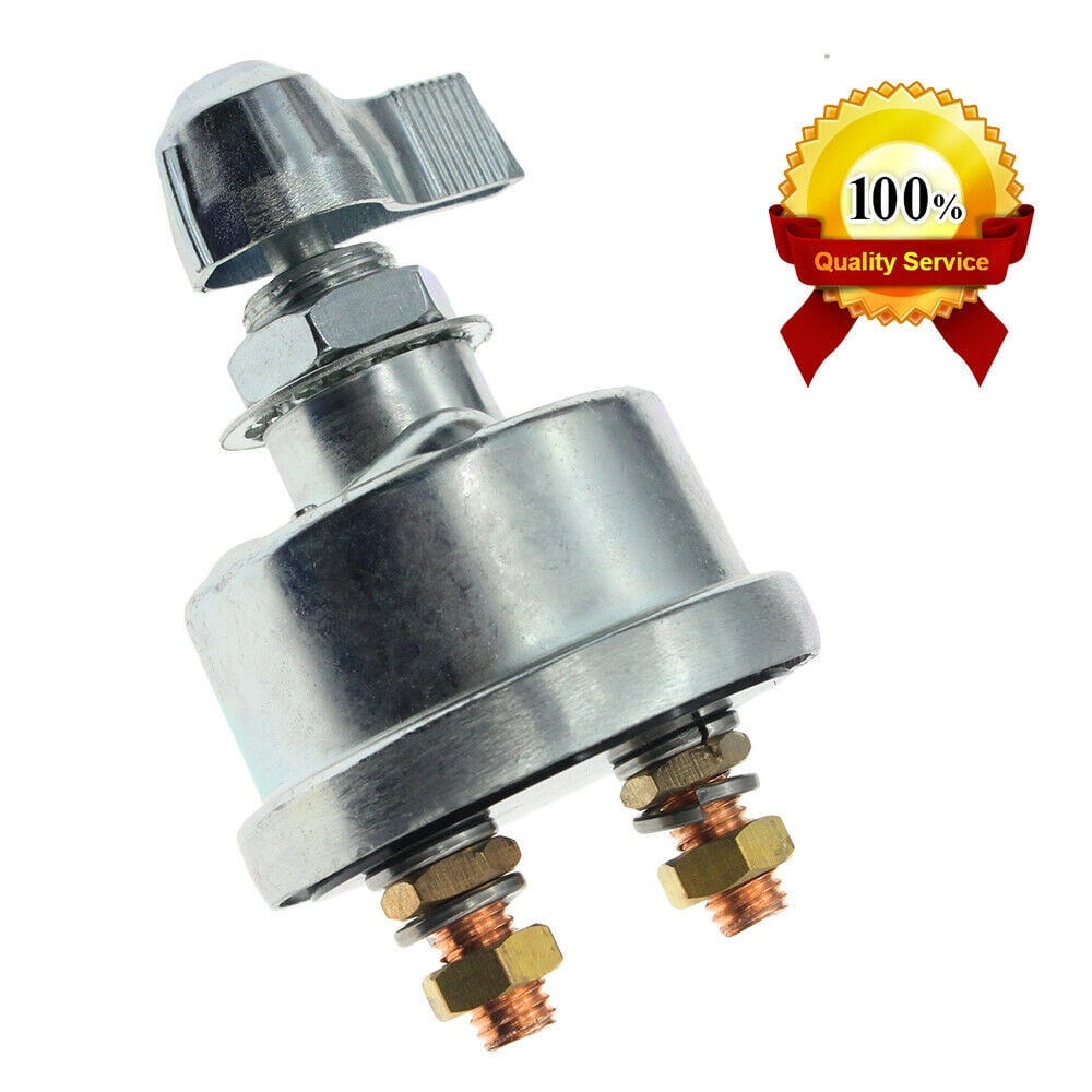 12V Master Battery Disconnect Switch Kill 2Post SPST Kill CutOff 125Amps US Ship