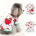 thumbnail image 2 of Pet Clothes Comfortable Lovely Protect Skin Strawberry Print Accessories Cute Girl Dog Clothes for Outdoor, 2 of 8