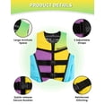 thumbnail image 3 of Swim Vest Life Jacket Youth,Adjustable Flotation Buoyancy Swimsuit Trainer Vests,Swimming Aid Jacket,Kayaking Fishing Sailing Watersports,Fit for 50-125 lbs, 3 of 7