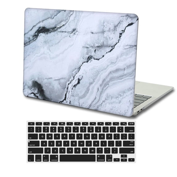 KSK KAISHEK Protective Case Hard Cover Only for Old MacBook Pro 13 inchs( Retina Display, 2015/2014/2013/end 2012) + Black Keyboard Cover Model A1502 A1425, No CD-ROM / USB-C Marble 55