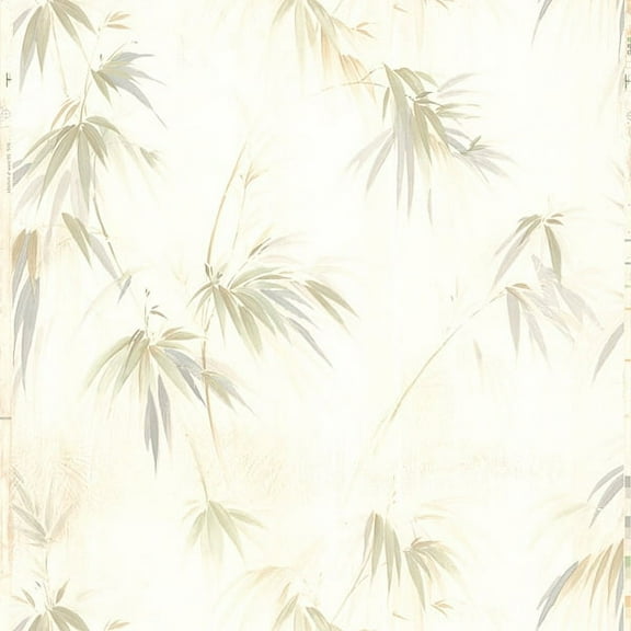 Brewster Atlis Neutral Bamboo Unpasted Vinyl Wallpaper, 20.5-in by 33-ft, 56.4 sq. ft.