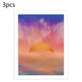 thumbnail image 3 of Paquete de 3 Pintado Patrón de Amanecer Pintado Sin Enamparo Pintura Pintura Material de lienzo Impermeable Multicolor Color-Fast Cartel sidaley HA011397-00, 3 of 7