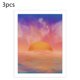 thumbnail image 3 of Paquete de 3 Pintado Patrón de Amanecer Pintado Sin Enamparo Pintura Pintura Material de lienzo Impermeable Multicolor Color-Fast Cartel sidaley HA011397-00, 3 of 7