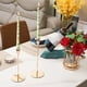 thumbnail image 4 of Vela de poste largo con estampado de flores, romántica para bodas, cenas a la luz de las velas, candelabro largo insípido, dos juegos, objetos decorativos, 4 of 6