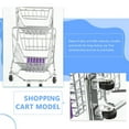 thumbnail image 2 of HLONK Mini Metal Shopping Cart Double Layer Toy (), 2 of 6