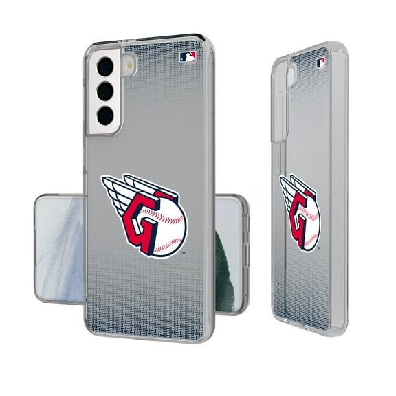 Cleveland Guardians Linen Logo Galaxy Clear Case
