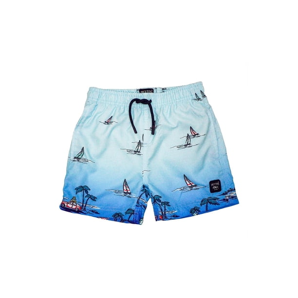 Kids swim trunk in sailboats main image 0