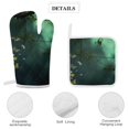 thumbnail image 4 of Landscape Butterfly Oven Mitt And Pot Holder Set Oven Glove for Kitchen Baking Cooking Grilling, 4 of 6