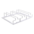 thumbnail image 1 of Estante para colgar copas de vino, estante para colgar copas, 3 filas, estante para copas de metal multipropósito debajo del estante para gabinetes, 1 of 8