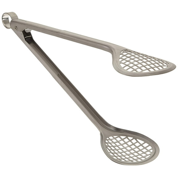 Cuisipro Stainless Steel Wide Grill/Fry Tongs, 12-Inch