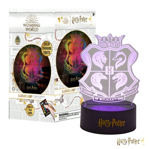 Harry Potter Illusion Lamp, 4.5" H x 4.5" D x 8" H