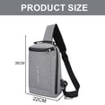 thumbnail image 2 of Nuevo bolso de pecho inclinado antirrobo de ocio al aire libre para hombres-bolso de pecho para hombres al aire libre baggrey de nailon, 2 of 5