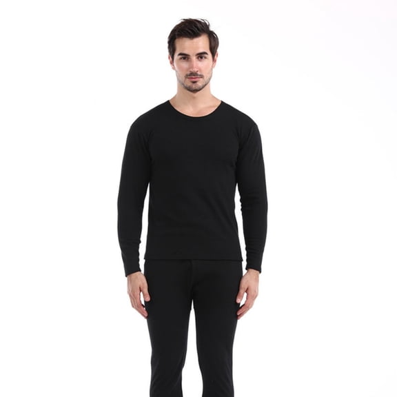 Kannior Men's Thermal Underwear Set Long Sleeve Base Layer Top and Bottom, Warm Breathable Fabric for Cold Weather