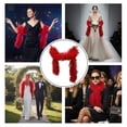 thumbnail image 4 of Detachable Tulle Boa Shawl, Red Bridal Ruffle Cape, 11.81x78.74inch, 4 of 7