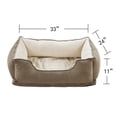 thumbnail image 5 of Home Soft Things Memory Foam Plush Pet Bed - Waterproof & Removable - Taupe - 24"x33"x11", 5 of 8