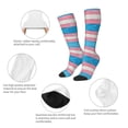 thumbnail image 4 of Women's Knee High Socks Transgender Pride Flag Outdoor Casual Tube Socks, 4 of 7