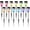 Multicolor, variant on Ryhampaper 12 Pcs Solar Powered LED Stake Lights Outdoor Garden Stainless Steel Lights Landscape Walkway Lawn Path Lamps Multicolor
