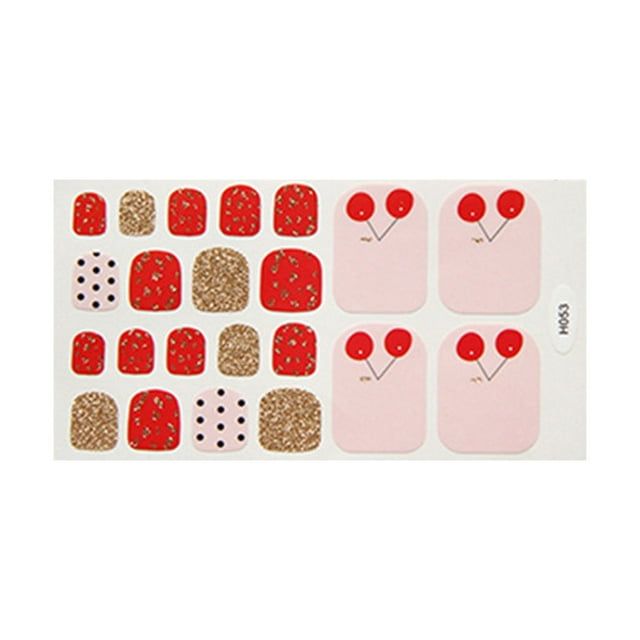RYRDWP Foot Stickers Stickers Waterproof Foot Nail For Female DIY Nail Decoration