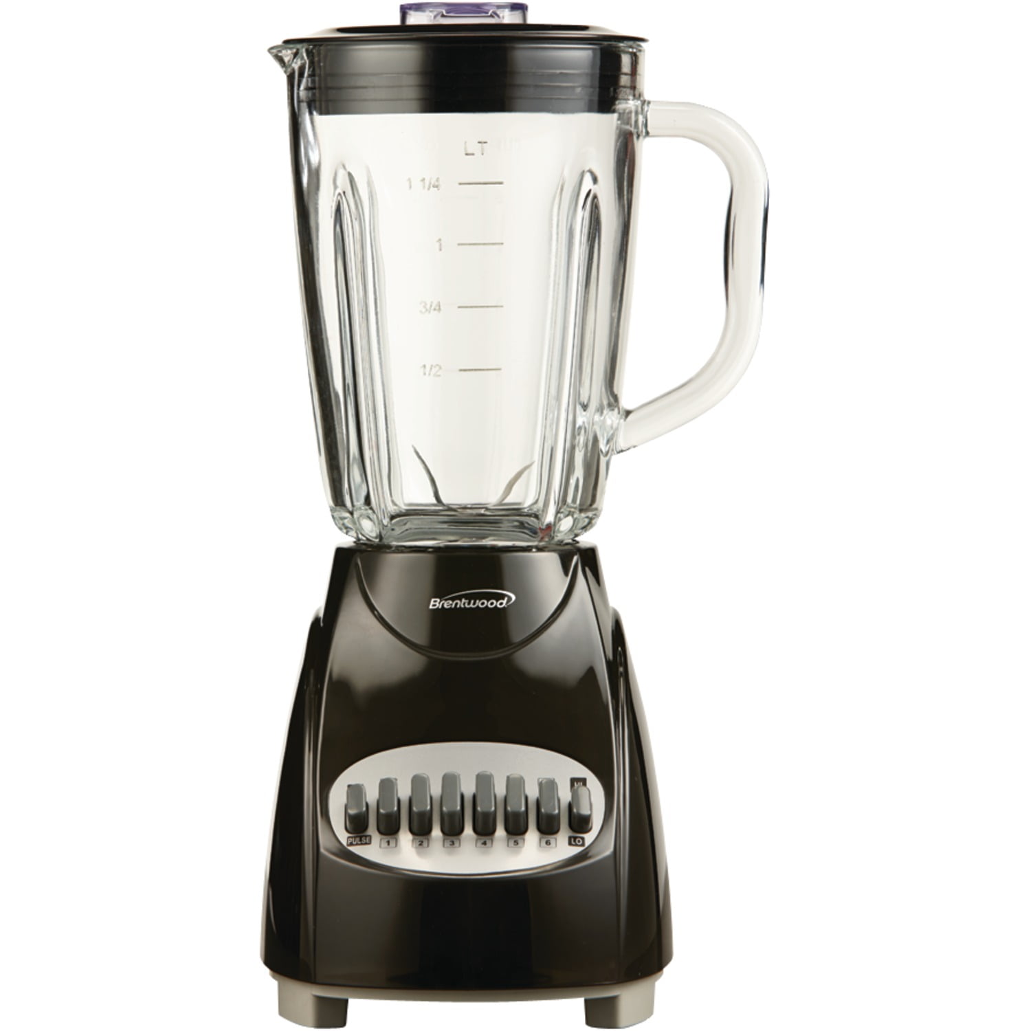Brentwood 42-Oz. 12-Speed + Pulse Electric Blender with Glass Jar  Black