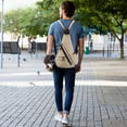 thumbnail image 4 of Bolso de hombre, bolso de lona de moda para el pecho, bolso cruzado informal para el hombro, mochila pequeña de viaje, 4 of 4