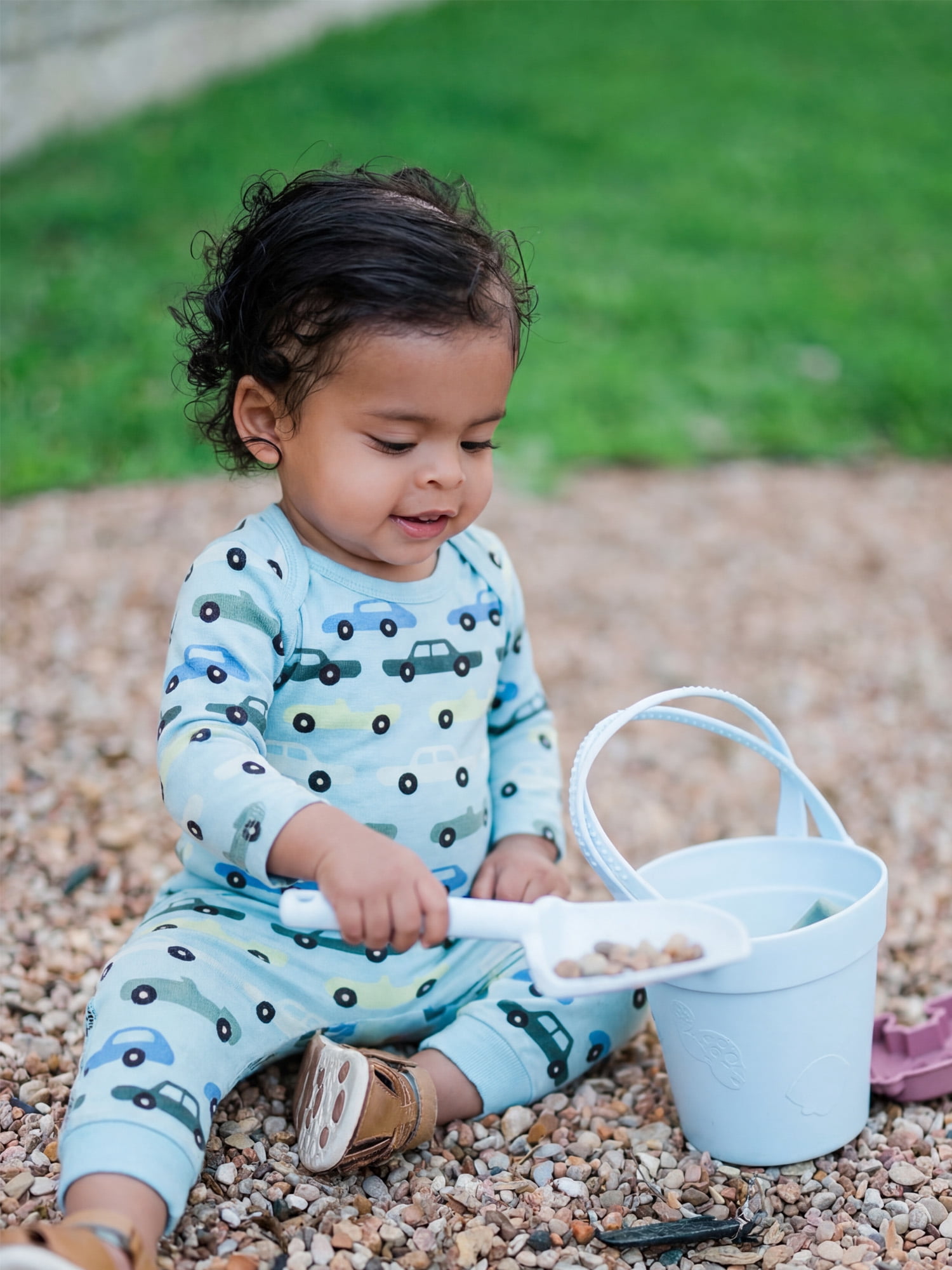 Monica + Andy Organic Cotton Gender Neutral First Moves Bodysuit + Groove Pant Set, Sizes Newborn -24 Months