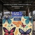 thumbnail image 3 of High Precision Body Weight Scale Smart Bathroom Scales with Large LCD Display(400lbs),Decorative for Bedroom-Colorful Butterflies In Various Sizes, 3 of 4