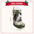 thumbnail image 3 of Wukai Daisy Guinea Pig Print Christmas Stockings 18" Christmas Stocking Snowman Burlap Plaid Xmas Stocking Holiday Christmas Decoration Gifts for Family Kids, 3 of 7