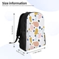 thumbnail image 4 of Fotbe Geometric Spots Travel Laptop Backpack, Business Slim Sturdy Laptops Backpack, Water Resistant College School Computer Bag Gift for Men & Women Fits 15.6 Inch Notebook, 4 of 8