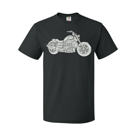 Inktastic Distressed Motorcycle T-Shirt