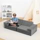 thumbnail image 5 of Yeshouse Sofá modular de espuma de alta densidad para niños, juego seccional de 8 piezas con fundas extraíbles, convertible, ideal para sala de juegos o dormitorio, 5 of 8