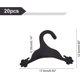 thumbnail image 2 of 20 paquetes de perchas negras para ropa de mascotas, lindas perchas de plástico flexibles y resistentes con diseño de huella de pata para perros, gatos, mascotas y niños pequeños., 2 of 9