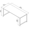 thumbnail image 4 of Bush Business Furniture 400 Series 72" x 30" Writing Desk in Natural Maple, 4 of 4