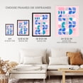 thumbnail image 3 of Chill Pattern Breathe Quote Affirmation Calm Pink Spa Extra Large XL Wall Art Poster Print, 3 of 5