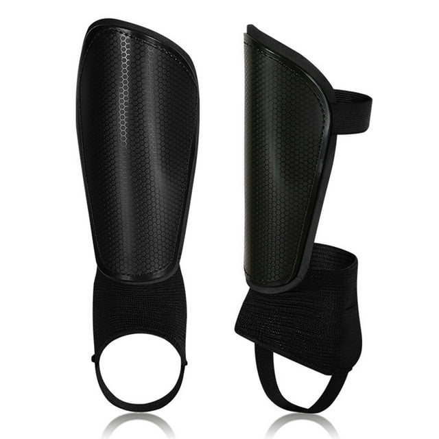 Protège-Tibias de Football avec Protections de Cheville et Sangles Réglables, Équipement de Protection pour Enfants, Adolescents et Adultes