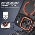 thumbnail image 2 of VENINGO Magnetic Phone Case for iPhone 18 Pro Max / 17 Pro Max Compatible with Mag-safe,Translucent Matte Shockproof Scratch Resistant iPhone 18 Pro Max Case / 17 Pro Max Case，Orange, 2 of 8