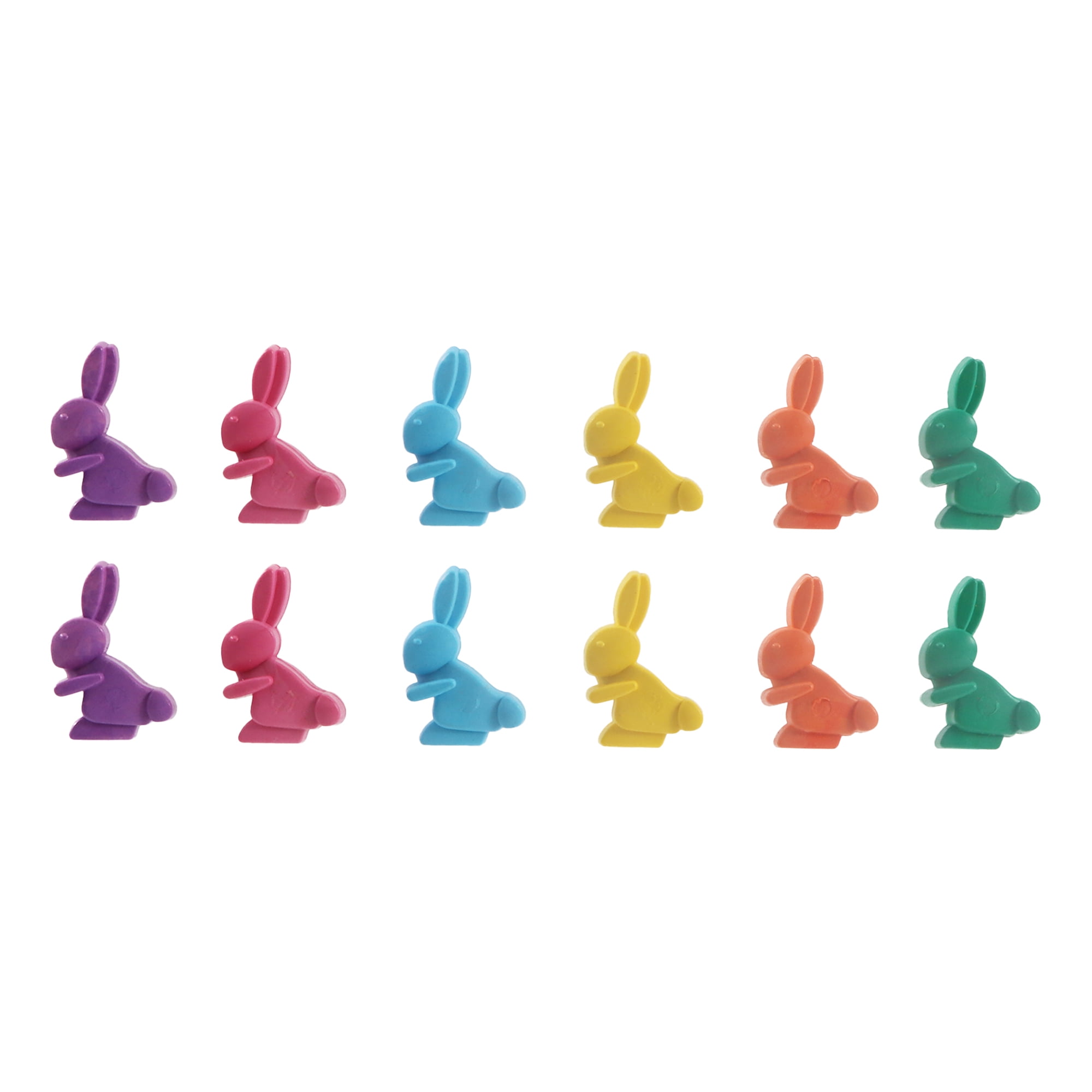 Tout pour célébrer ! Crayons en forme de lapin, 12 pièces, multicolores, article fantaisie