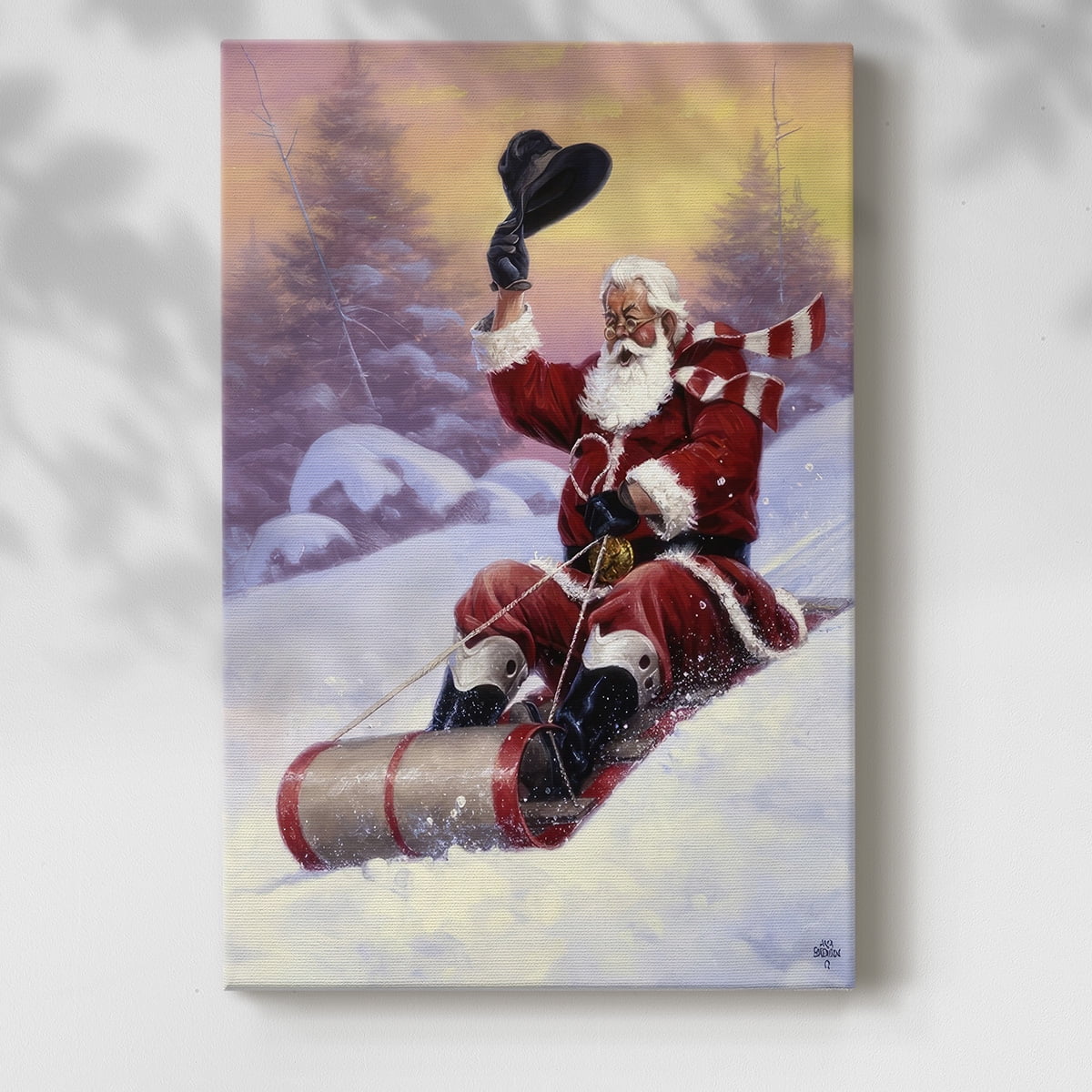 Here Comes Santa- Gallery Wrapped Canvas