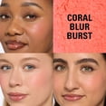 thumbnail image 4 of Revolution Beauty Bouncy Blur Blush, Blurring Finish, Buildable, Coral Blur Burst, 1 Count, 0.19oz, 4 of 7