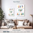 thumbnail image 4 of Elephant Stock Nursery Play All Day Wall Art - Vertical Multi Panel Canvas - Kids Room Wall Decor - Kids And Nursery Multi Panel - White And Blue Decor - 20" x 32", 4 of 8