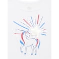 thumbnail image 3 of Way to Celebrate! Girls Americana Unicorn Tank Top, Sizes 4-18, 3 of 3