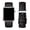 Black/Silver, variant on WFEAGL Apple Watch Series Genuine Leather Replacement Band 38mm 40mm 41mm Black/Black