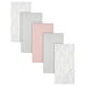 thumbnail image 1 of Gerber Set 5 mantas algodón gris blanco rosa suaves bebé recién nacido OEKO-TEX, 1 of 5