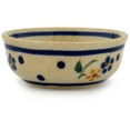 thumbnail image 3 of Polish Pottery 2¼-inch Bowl (Country Meadow Theme) Hand Painted in Boleslawiec, Poland + Certificate of Authenticity, 3 of 6
