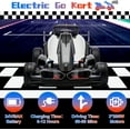 thumbnail image 4 of Akaber Electric Go Kart with Adjustable Seat, 24V 9AH Drift Kart with Dual 200W Motors, Crazy Go Cart for Kids Ages 6-12, Licensed BMW, LED Lights, Drift Mode and 2 Speed(Grey), 4 of 9