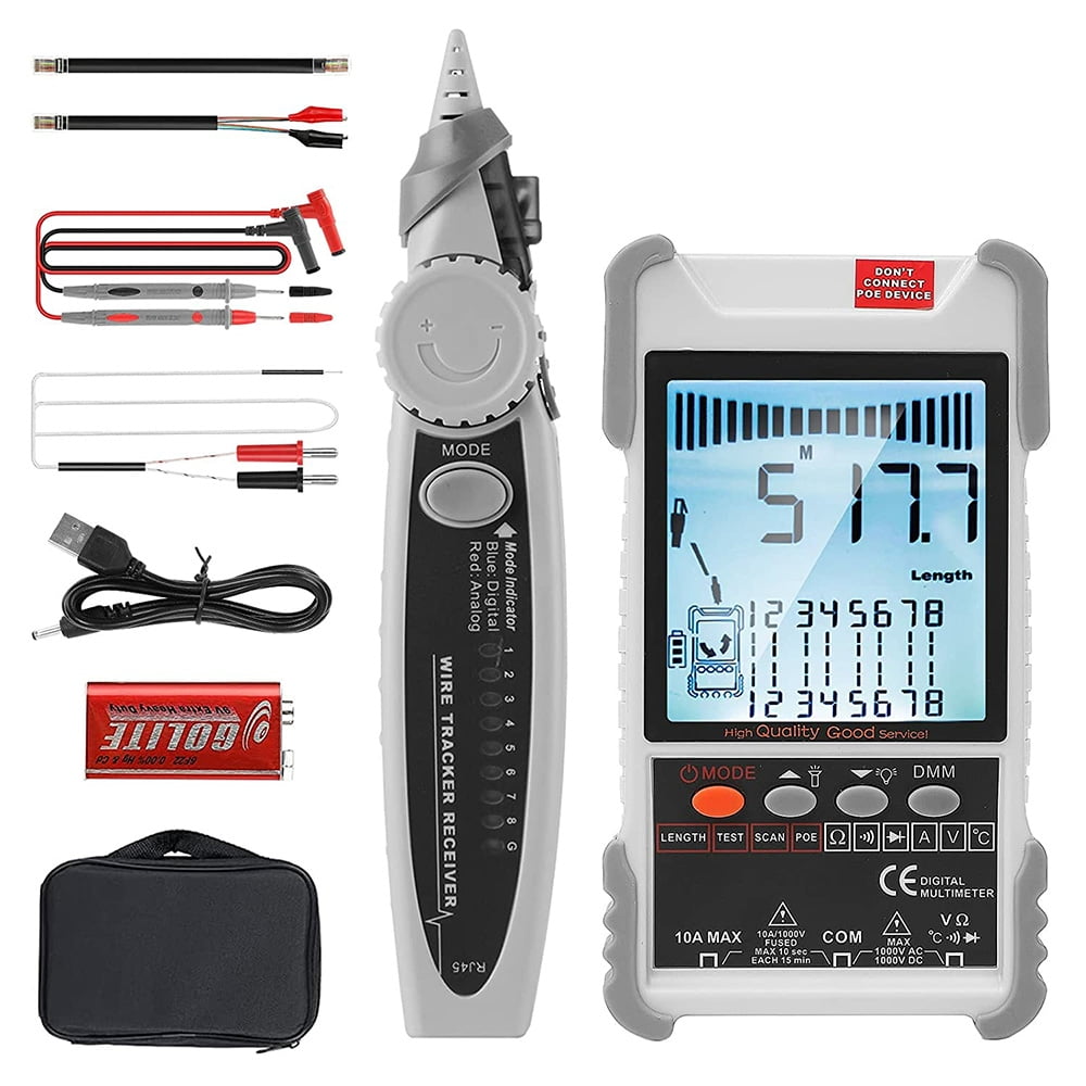 2In1 Network Cable Tester & Digital Multimeter, Multifunction