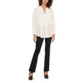 thumbnail image 3 of Vince Camuto Women's Women's Drop Shoulder Blouse White S B4HP $89, 3 of 4
