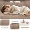 thumbnail image 3 of UHOMEPRO Recliner Sofa Couch Set, 3 Seat Electric Recliner with Remote Control and Side Pocket for Families and Friends, Modern Power Recliner Sofa for Living Room Home Theater, Brown, 3 of 9