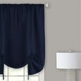 thumbnail image 5 of Darcy Navy Solid Contemporary Window Curtains: 58" x 63", Tie-Up Shade, 5 of 5